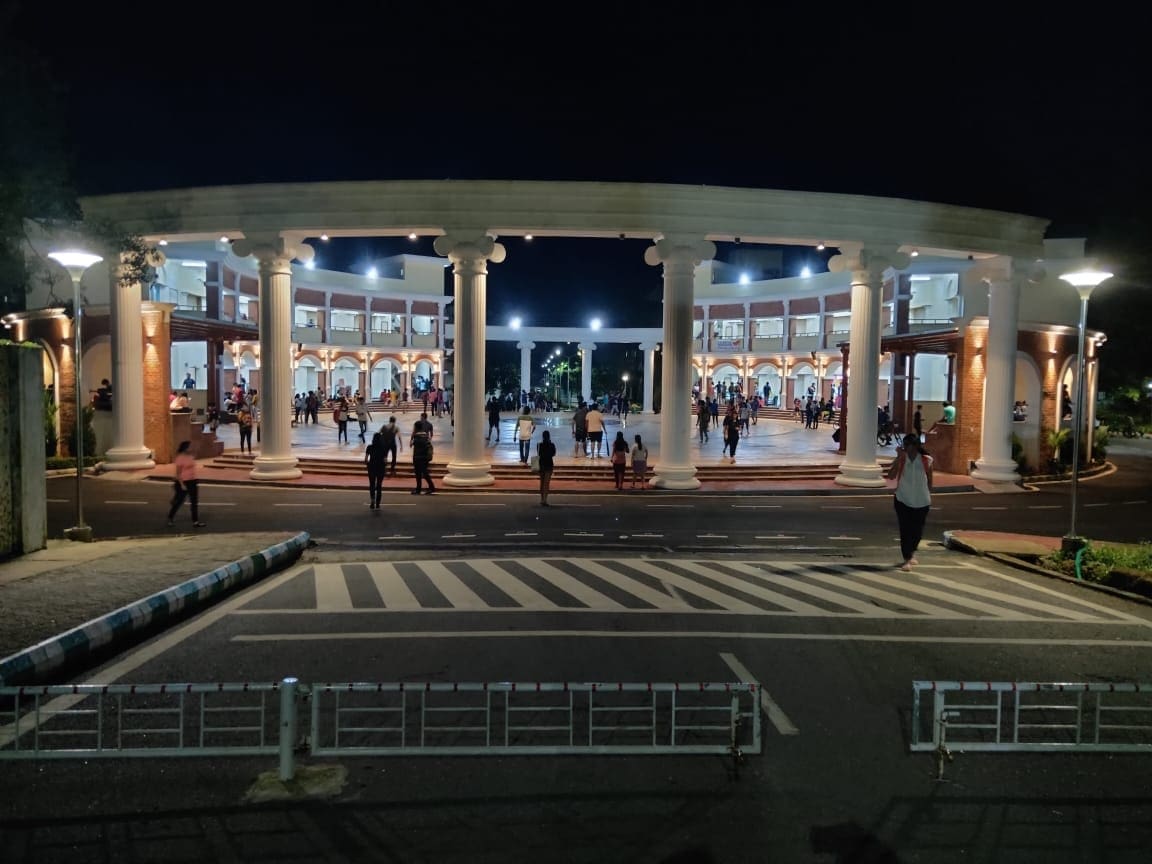 The Student Plaza at MIT Manipal