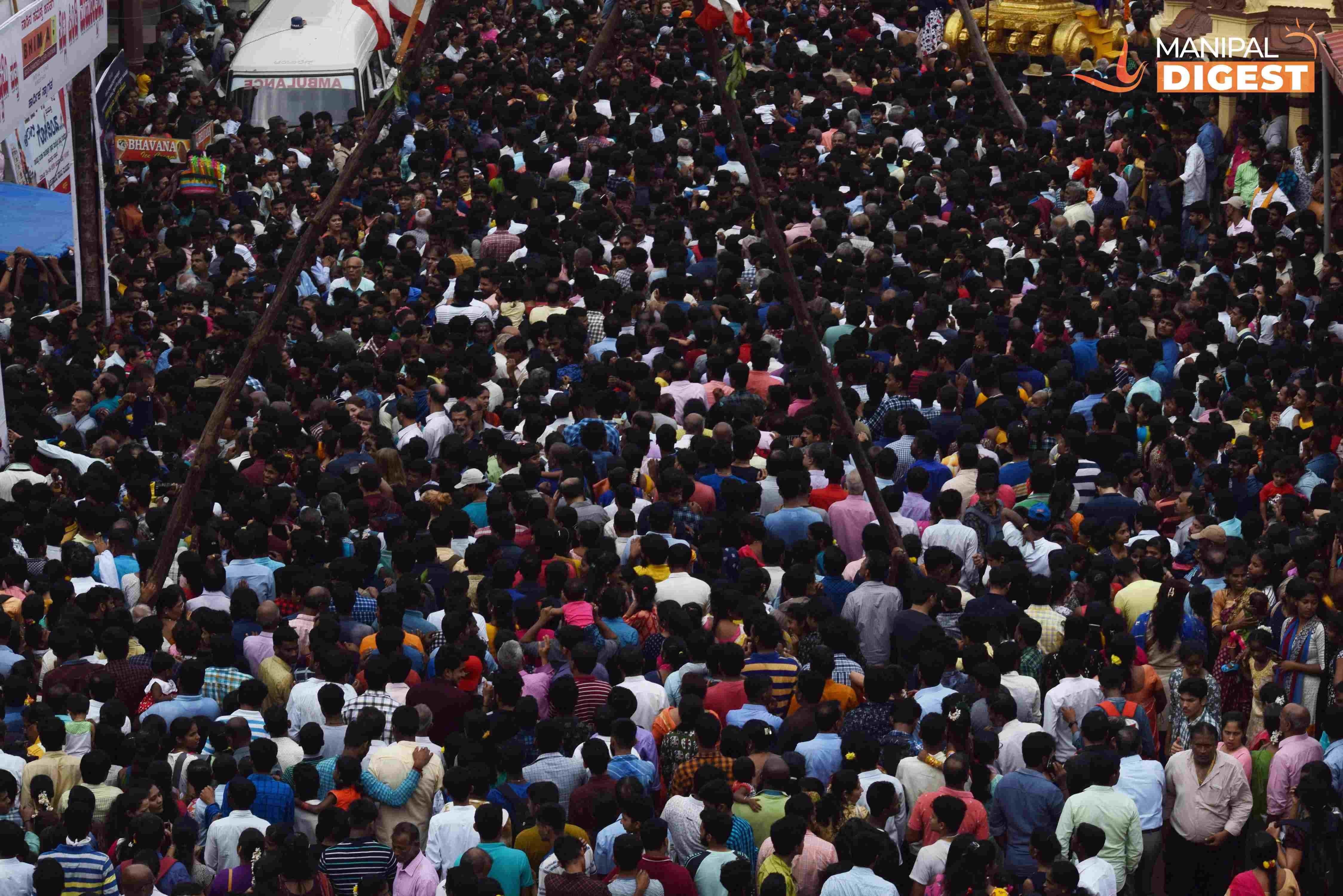 Crowd at Krishna Janmashtami Udupi
